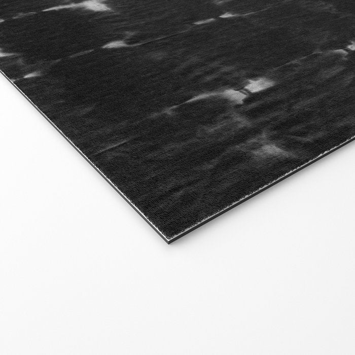 Soft texture of Shibori squares - black pattern Welcome Mat Gallery Image 2