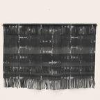 Soft texture of Shibori squares - black pattern Wall Hanging Gallery Image 1