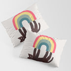 Cat with rainbow Pillow Sham Gallery Image 3