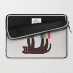 Cat with rainbow Laptop Sleeve Gallery Image 2