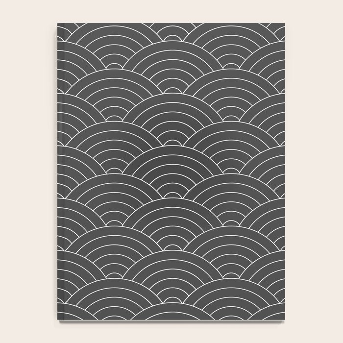 Waves (Dark Gray) Notebook Gallery Image 4