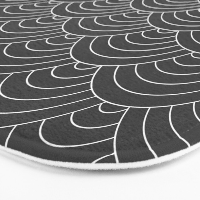 Waves (Dark Gray) Bath Mat Gallery Image 3