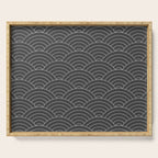 Waves (Dark Gray) Serving Tray Gallery Image 1