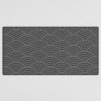 Waves (Dark Gray) Desk Mat Gallery Image 3