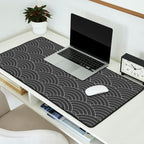 Waves (Dark Gray) Desk Mat Gallery Image 2