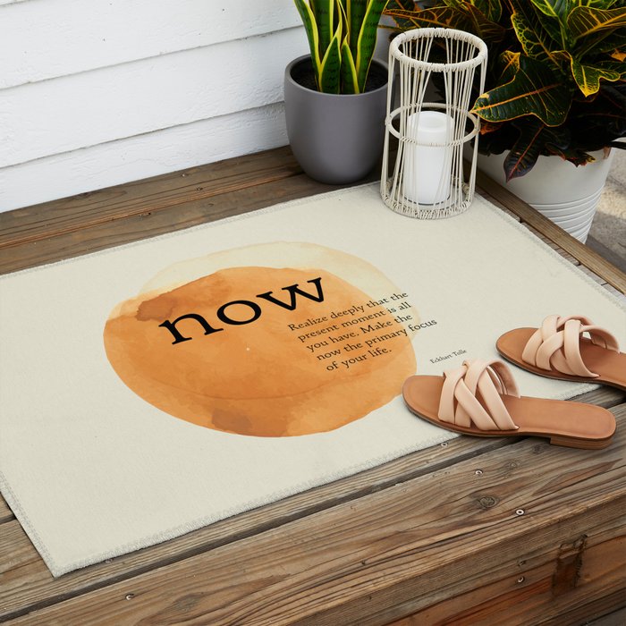 Now, The Power of Now,  Eckhart Tolle Outdoor Rug Gallery Image 2