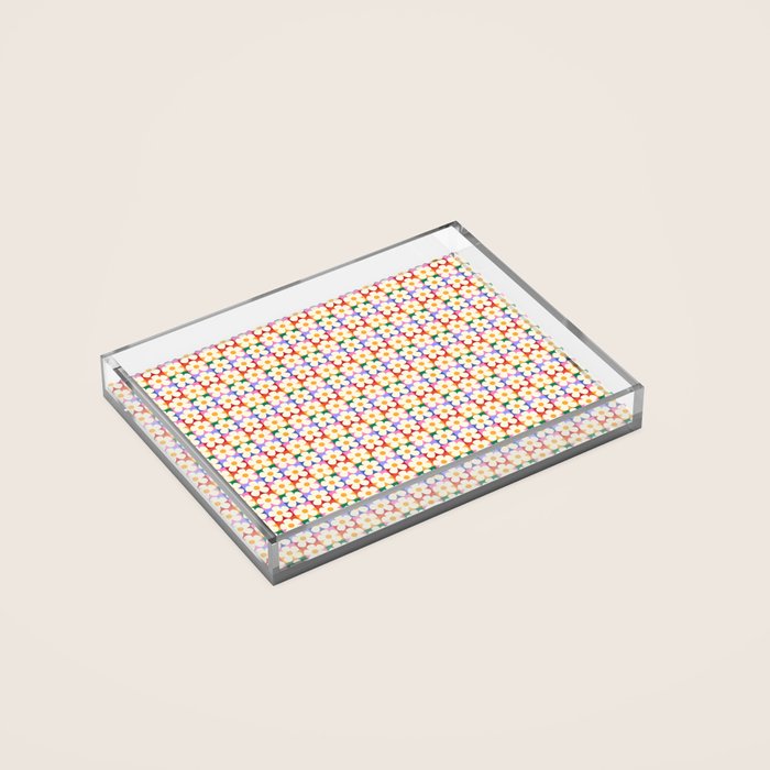 Mod Daisies  Acrylic Tray Gallery Image 2