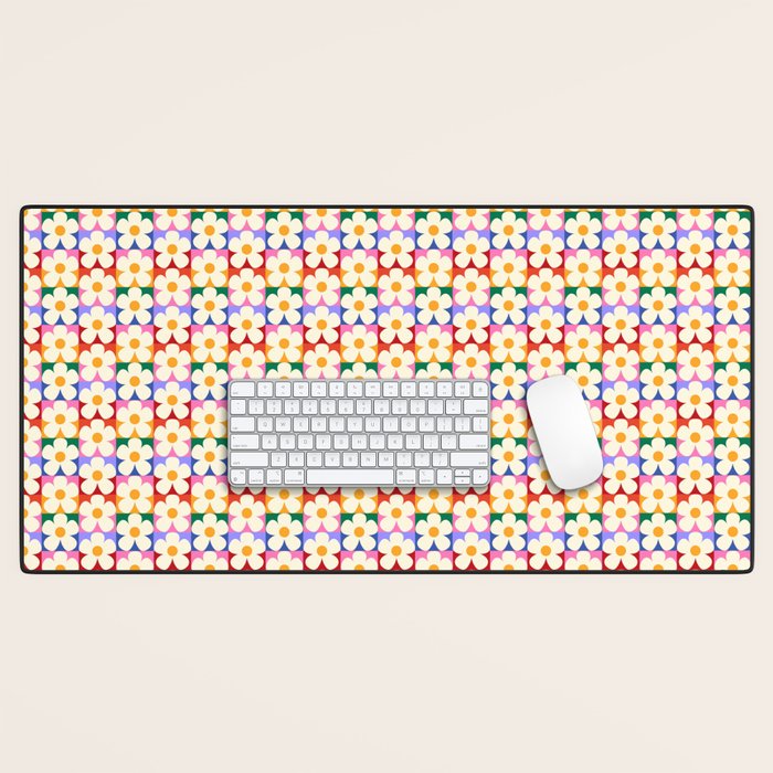 Mod Daisies  Desk Mat Gallery Image 1
