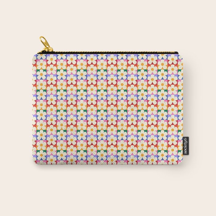 Mod Daisies  Carry All Pouch Gallery Image 1