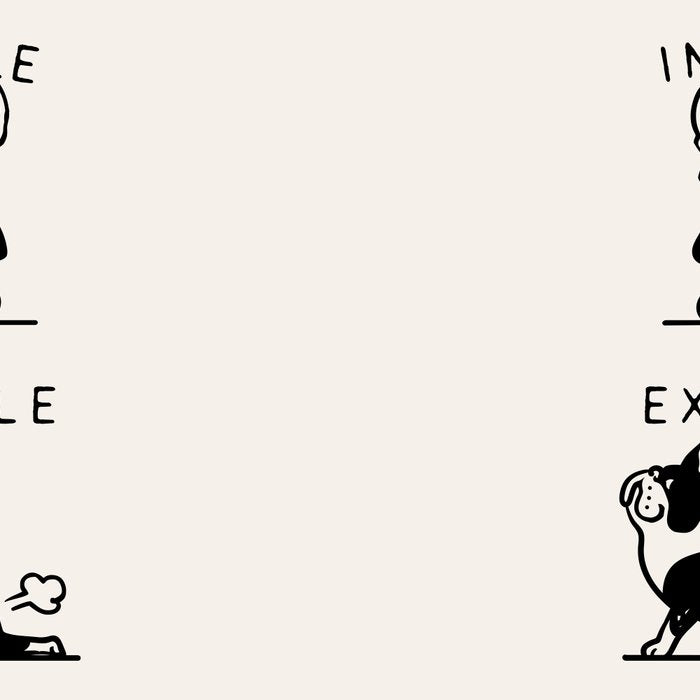 Inhale Exhale Boston Terrier Coffee Mug Gallery Image 2