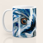Scruffy Whiskers Black and White Dog Portrait Coffee Mug Gallery Image 3