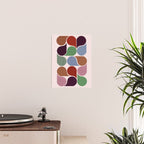 Colorful Geometric Raindrop Pattern Poster Gallery Image 2