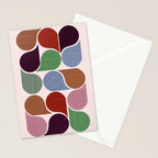 Colorful Geometric Raindrop Pattern Stationery Card Gallery Image 2