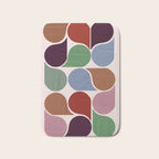 Colorful Geometric Raindrop Pattern Bath Mat Gallery Image 1