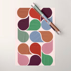 Colorful Geometric Raindrop Pattern Wrapping Paper Gallery Image 1