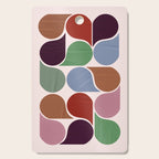Colorful Geometric Raindrop Pattern Cutting Board Gallery Image 1