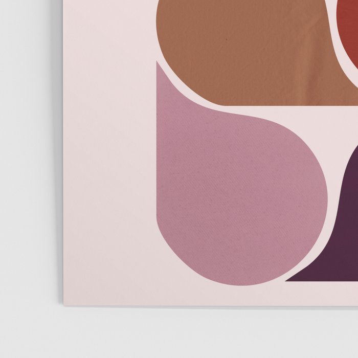 Colorful Geometric Raindrop Pattern Poster Gallery Image 3