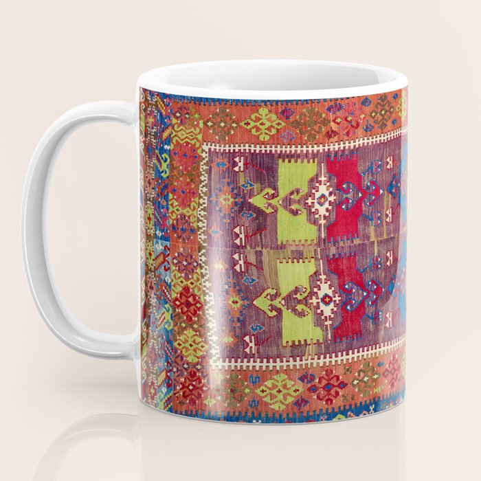 Yesilova Nigde Province Central Anatolian Kilim Print Coffee Mug Gallery Image 3