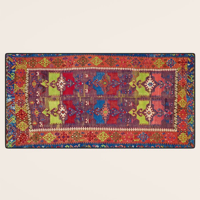 Yesilova Nigde Province Central Anatolian Kilim Print Desk Mat Gallery Image 3