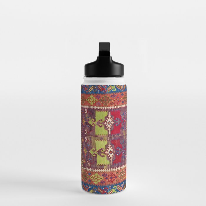 Yesilova Nigde Province Central Anatolian Kilim Print Water Bottle Gallery Image 3