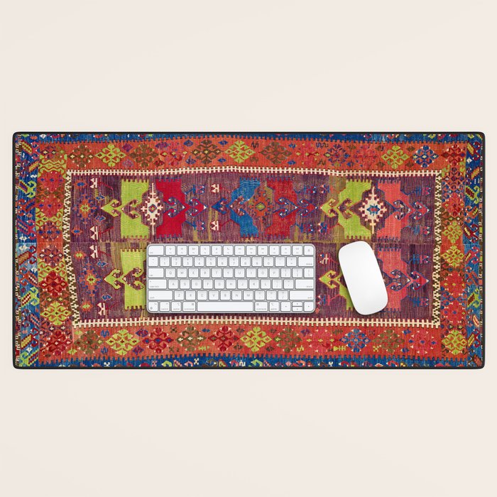 Yesilova Nigde Province Central Anatolian Kilim Print Desk Mat Gallery Image 1