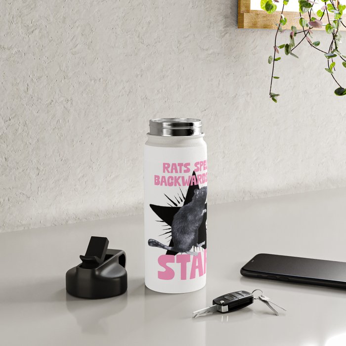 Rats spelt backwards is STAR Water Bottle Gallery Image 4