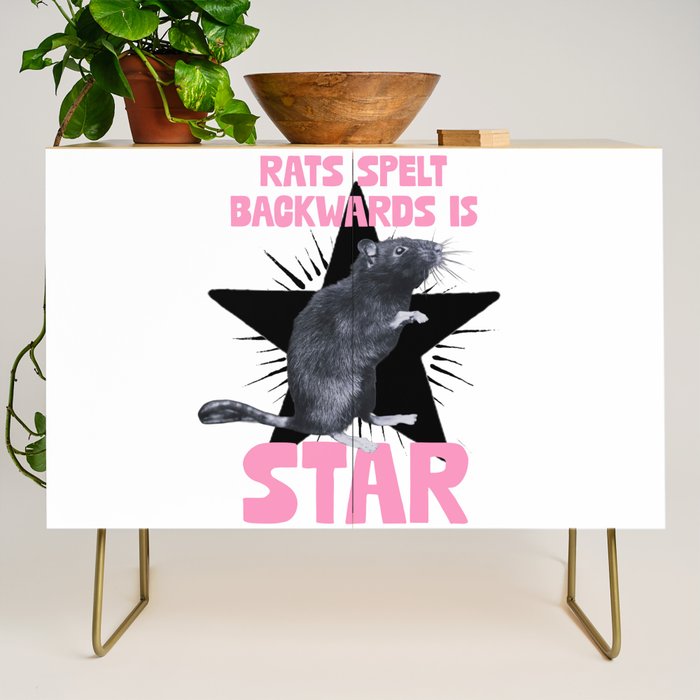 Rats spelt backwards is STAR Credenza Gallery Image 1