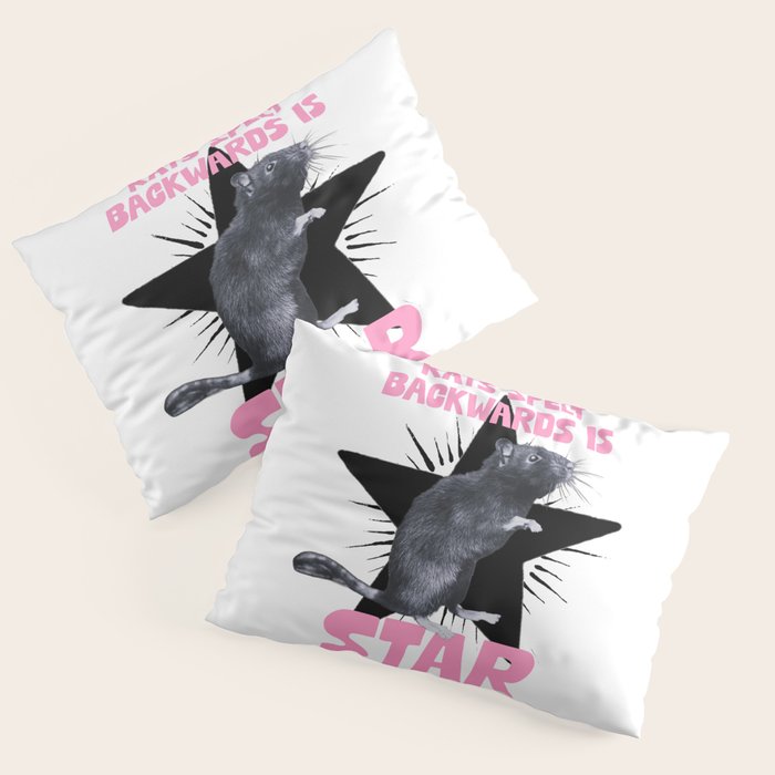 Rats spelt backwards is STAR Pillow Sham Gallery Image 1