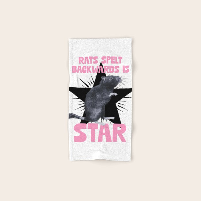 Rats spelt backwards is STAR Bath Towel Gallery Image 1