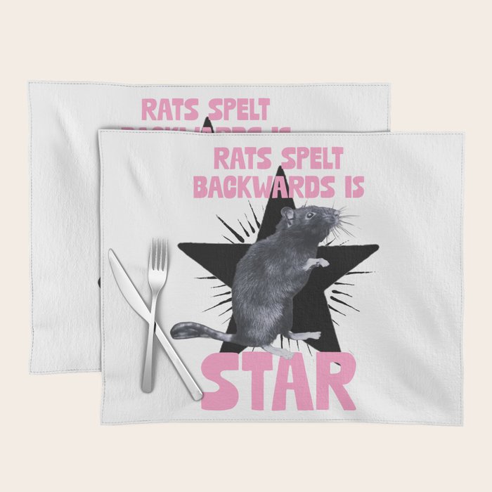 Rats spelt backwards is STAR Placemat Gallery Image 1