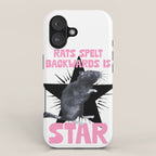 Rats spelt backwards is STAR iPhone Case Gallery Image 1