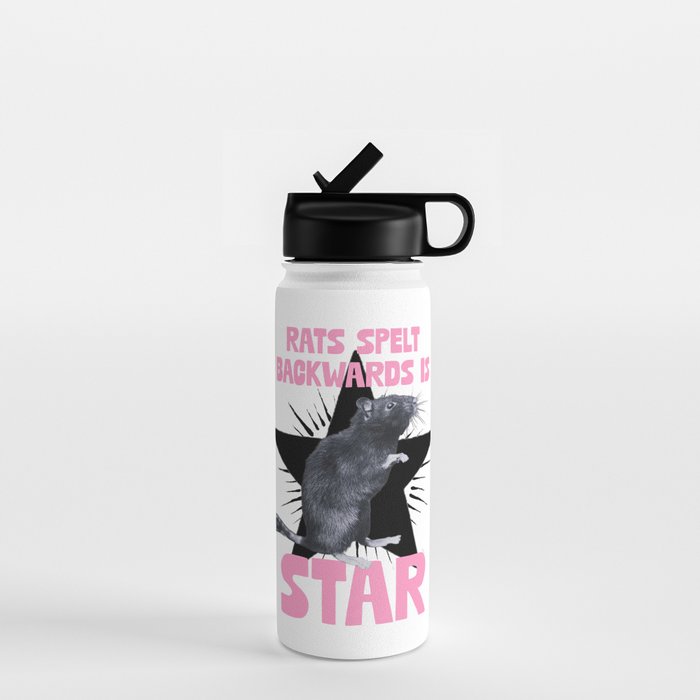 Rats spelt backwards is STAR Water Bottle Gallery Image 1