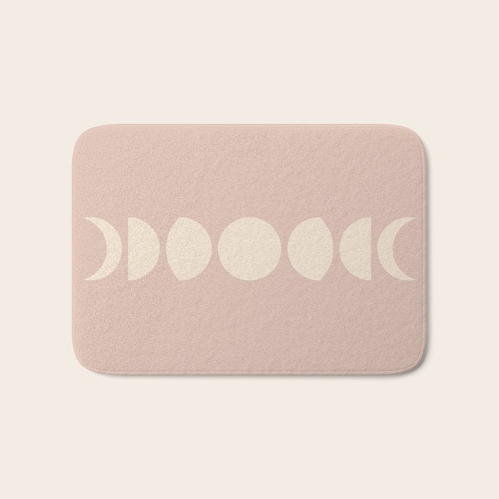 Minimal Moon Phases IV Bath Mat Gallery Image 1