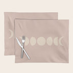 Minimal Moon Phases IV Placemat Gallery Image 1