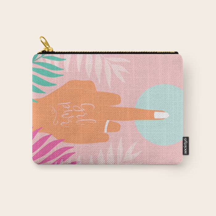 Grl Pwr #girlpower #feminist #society6 Carry All Pouch Gallery Image 1