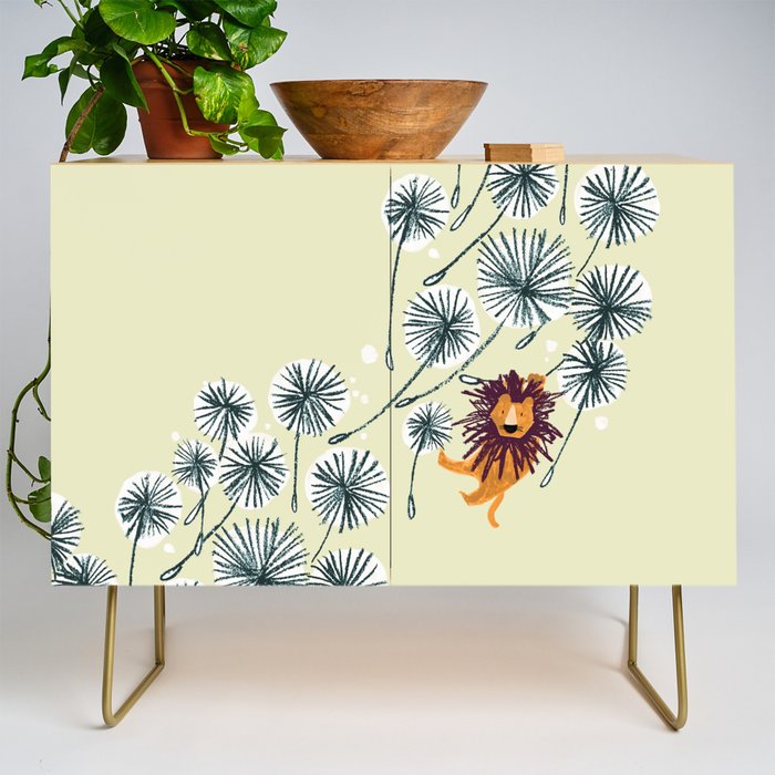 Lion on dandelion Credenza Gallery Image 1