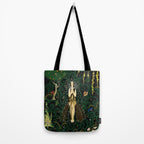 1921 Classical Masterpiece 'Flowers and Flames' by Kay Nielsen Tote Bag Gallery Image 2