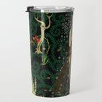 1921 Classical Masterpiece 'Flowers and Flames' by Kay Nielsen Travel Mug Gallery Image 3