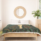 1921 Classical Masterpiece 'Flowers and Flames' by Kay Nielsen Duvet Cover Gallery Image 3