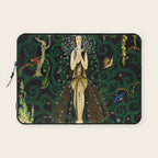 1921 Classical Masterpiece 'Flowers and Flames' by Kay Nielsen Laptop Sleeve Gallery Image 1