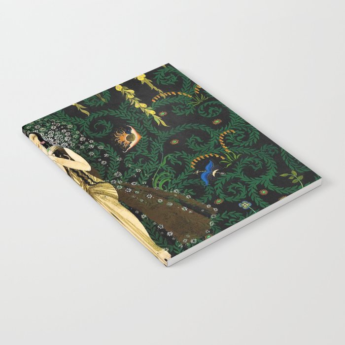 1921 Classical Masterpiece 'Flowers and Flames' by Kay Nielsen Notebook Gallery Image 2