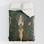 1921 Classical Masterpiece 'Flowers and Flames' by Kay Nielsen Comforter Gallery Image 6