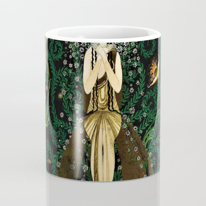1921 Classical Masterpiece 'Flowers and Flames' by Kay Nielsen Coffee Mug Gallery Image 4