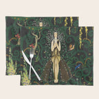 1921 Classical Masterpiece 'Flowers and Flames' by Kay Nielsen Placemat Gallery Image 1