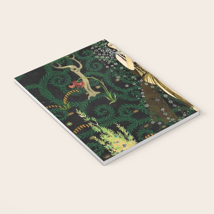 1921 Classical Masterpiece 'Flowers and Flames' by Kay Nielsen Notebook Gallery Image 3