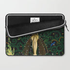 1921 Classical Masterpiece 'Flowers and Flames' by Kay Nielsen Laptop Sleeve Gallery Image 2