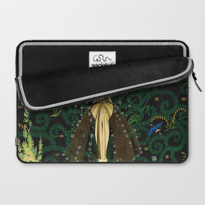 1921 Classical Masterpiece 'Flowers and Flames' by Kay Nielsen Laptop Sleeve Gallery Image 2