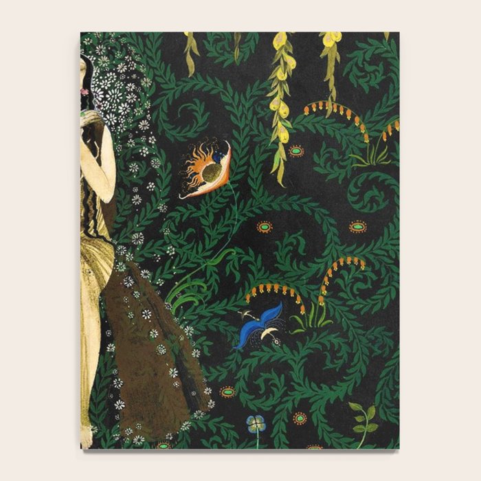 1921 Classical Masterpiece 'Flowers and Flames' by Kay Nielsen Notebook Gallery Image 4