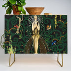 1921 Classical Masterpiece 'Flowers and Flames' by Kay Nielsen Credenza Gallery Image 1