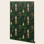 1921 Classical Masterpiece 'Flowers and Flames' by Kay Nielsen Wallpaper Gallery Image 2